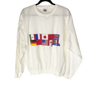 Walt Disney World Epcot Center 1982 Vintage Long Sleeve T-Shirt RARE Large